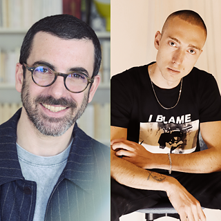 Collage aus zwei Portraitfotos von Raphaël Sigal und Simon Johannin