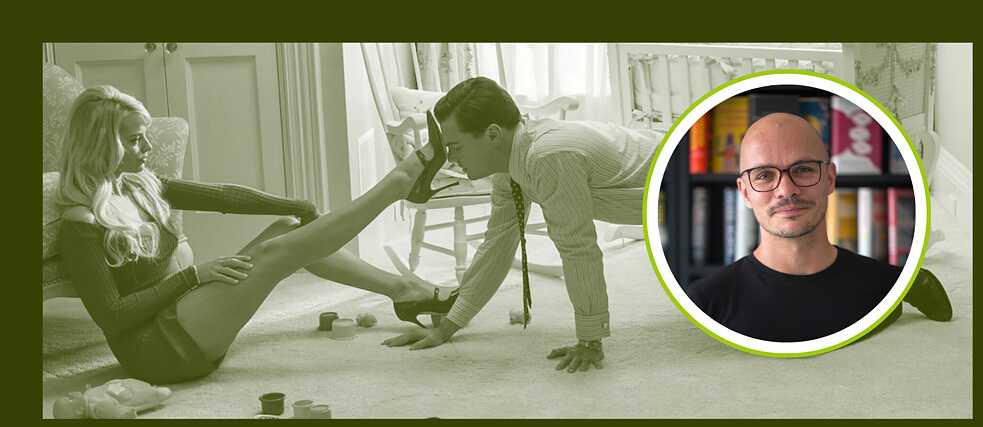 Szene aus dem Film „The Wolf of Wall Street“. Im Bild Margot Robbie und Leonardo di Caprio 