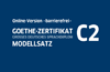 Goethe-Zertifikat C2 © © Goethe-Institut Goethe-Zertifikat C2