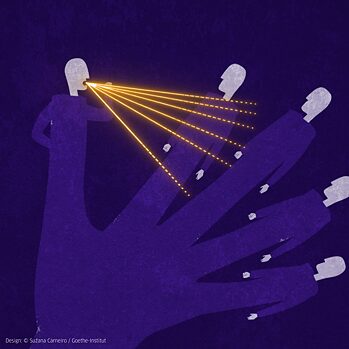 Art Meets Tech Visual, lila 