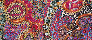 “Flor de Coroa de frade”, 2024. Tinta acrílica e marcador permanente sobre linho cru.