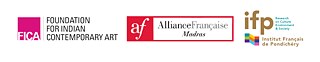 FICA, Alliance Française of Madras and French Institute of Pondicherry (IFP) Logos