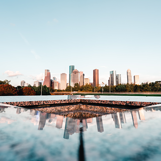 Houston Skyline Reflection