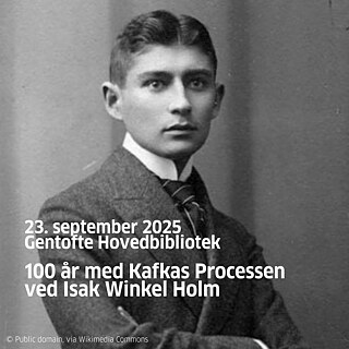 Teaser. Foto af Franz Kafka i sort-hvid. 