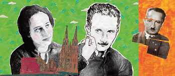Illustration: Hannah Arendt und Martin Heidegger