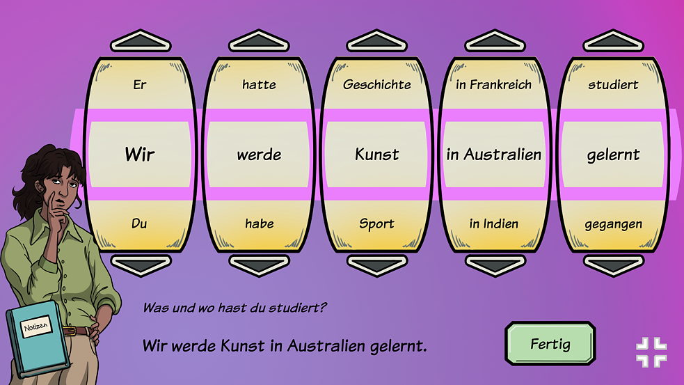 Serie "Mein erster Arbeitstag" Wortkarussel