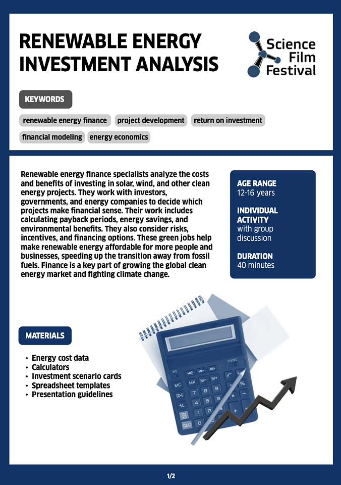Teaching Resources - Science Film Festival - Knowledge Through ... - Cost Structure Analysis For Renewable Energy