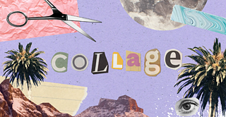 Des images hétéroclites sont assemblées en collage.