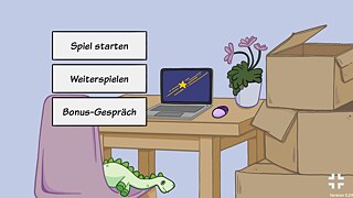 Serie „Unser neues Zuhause“ Speichern und Weiterspielen