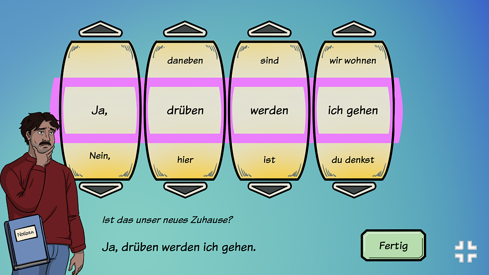 Serie „Unser neues Zuhause“ Wortkarussell