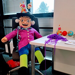 Wolfi bei der Geburtstagsfeier