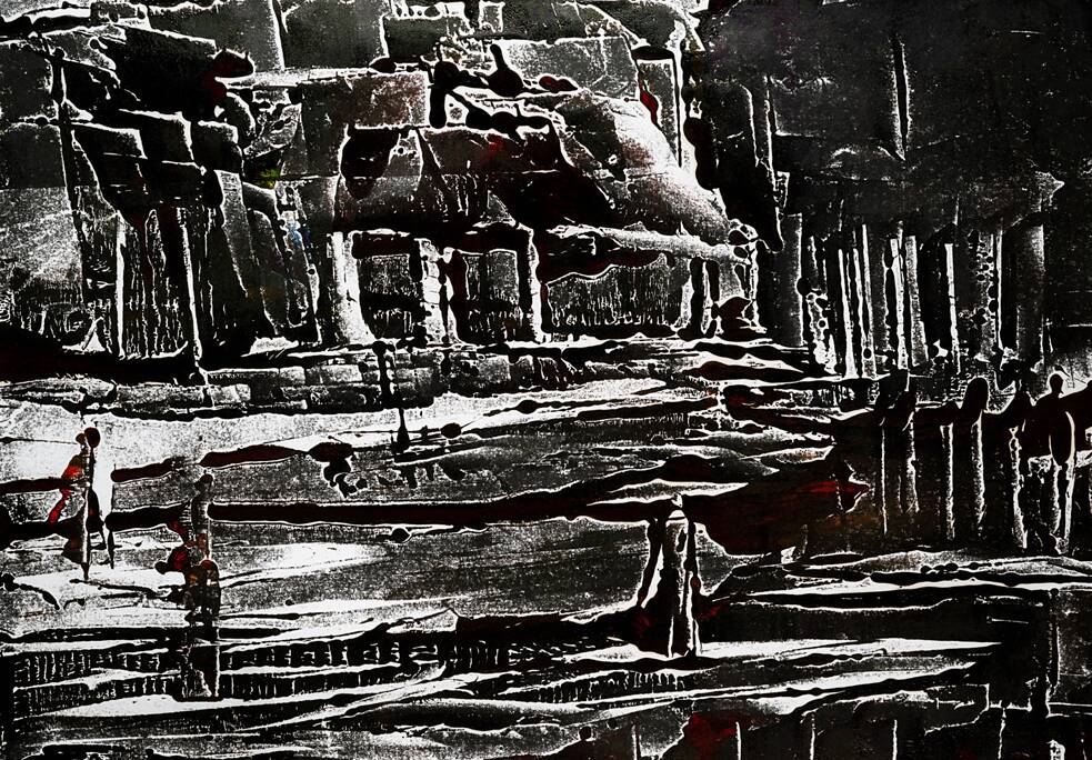 Monotype black and white