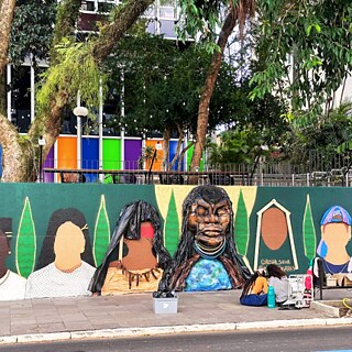 Mauer des Goethe-Instituts in Porto Alegre