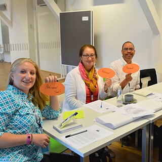 A group of TOP Fellows at a workshop.