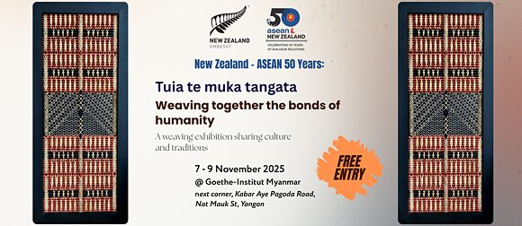 A weaving exhibition sharing culture and traditions