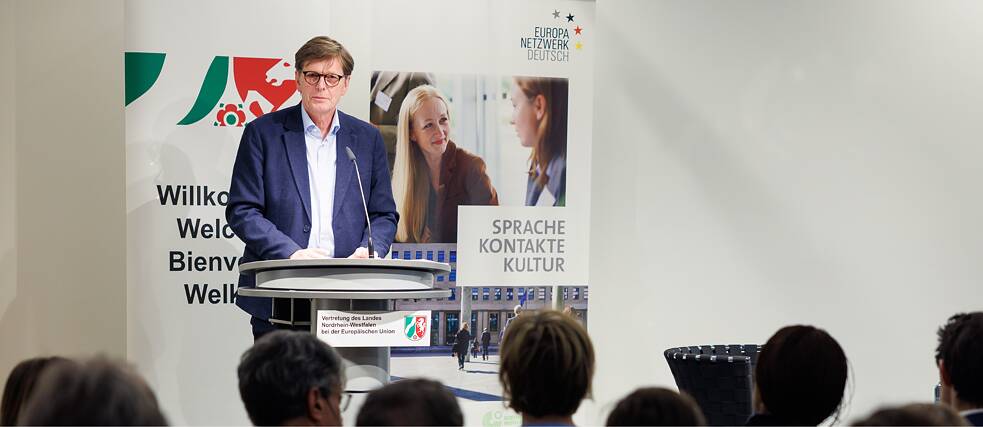 Lesung mit Bernhard Schlink aus "Das späte Leben" am 17.03.2025 in der Vertretung des Landes Nordrhein-Westfalen bei der EU 