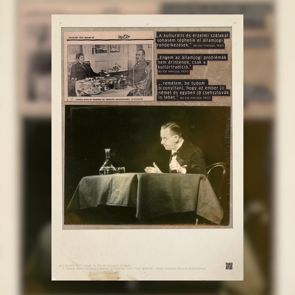 Thomas Manns letzter Besuch in Budapest
