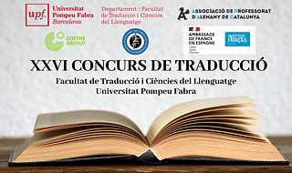 XXVI Concurs de Traducció de l'Universitat Pompeu Fabra