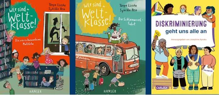 صورة مجمعة ل3 أغلفة كتب