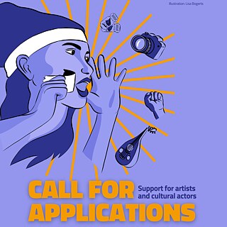 Illustration einer rufen Frau