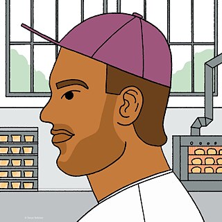 Porträt in Form einer Illustration von Wael Zefzef