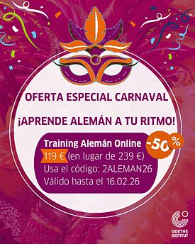 Eine Karnevalsmaske und das Angebot