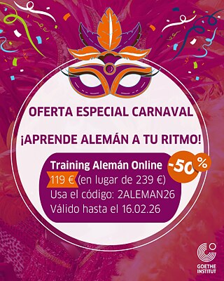 Eine Karnevalsmaske mit dem Angebot