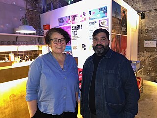 Die Leiter des Sinema Transtopia Can Sungu und Malve Lippmann