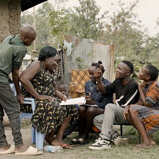 A still from the documentary, Widow Champion