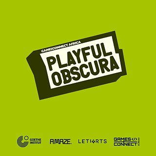 Web header featuring the banner and partner logos for Playful Obscura Arthouse Games Open Call 