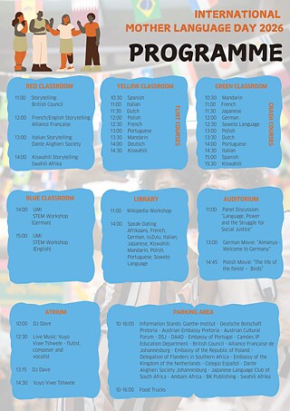 Goethe-Institut Johannesburg: Internationaler Tag der Muttersprache 2026 - Programm