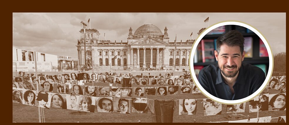 Kundgebung zum internationalen Long Covid Arwareness Day im März 2024 vor dem Deutschen Bundestag in Berlin