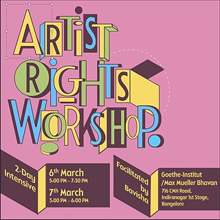 Poster design_Artists Rights Workshop by Bavisha_square