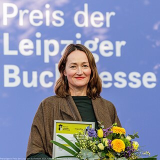 Gewinnerin in der Kategorie Belletristik: Katerina Poladjan, Leipziger Buchmesse 2026