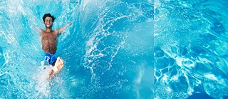Foto: Mann springt ins Wasser_Sommerkurse 2026