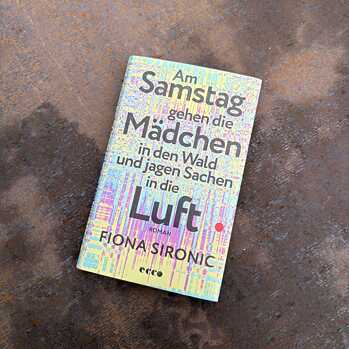 Foto af climate fiction romanen Am Samstag gehen die Mädchen in den Wald und jagen Sachen in die Luft