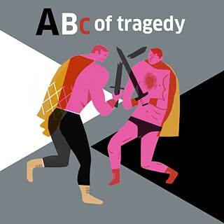 Una ilustración de dos personas peleando