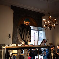 A portrait picture of the artist