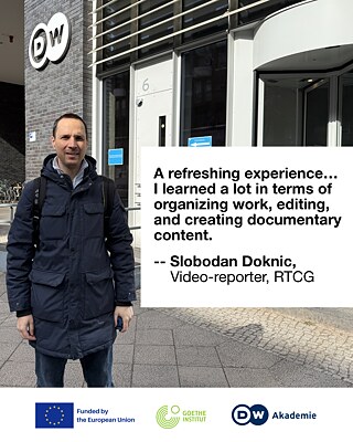 Slobodan Doknic - Job shadowing at DW