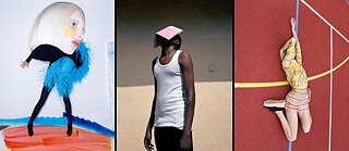 v.l.n.r.: Viviane Sassen. Dazed, 2022 (model Elisa) | Viviane Sassen. Carven, 2012 | Viviane Sassen. Codex, 2011