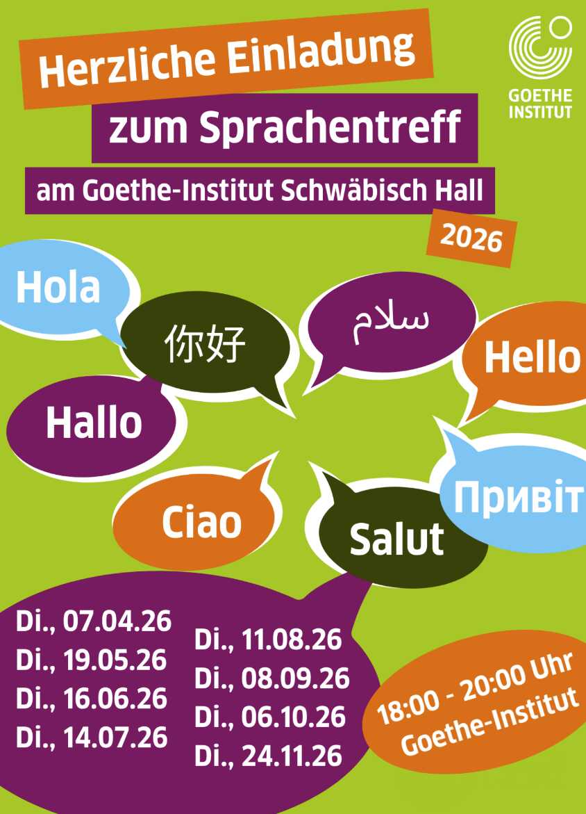 Sprachentreff am Goethe-Institut Schwäbisch Hall