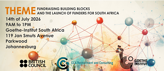 Web banner for Fundraising Building Blocks and the Launch of Funders for South Africa
