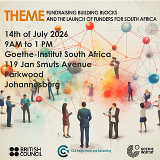 Web banner for Fundraising Building Blocks and the Launch of Funders for South Africa