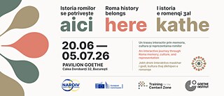 Istoria romilor se potrivește aici / Roma history belongs here / I Istoria e romenqi ʒal kathe