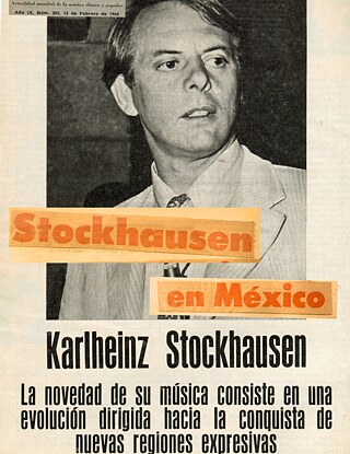 Karlheinz Stockhausen (1928–2007) fue un compositor alemán considerado uno de los más influyentes e innovadores del siglo XX, pionero de la música electrónica y serial.
