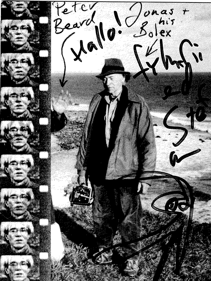 Peter Sempel handgemachte Postkarte Jonas in der Wüste 