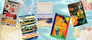 fünf sommerliche Buchcover