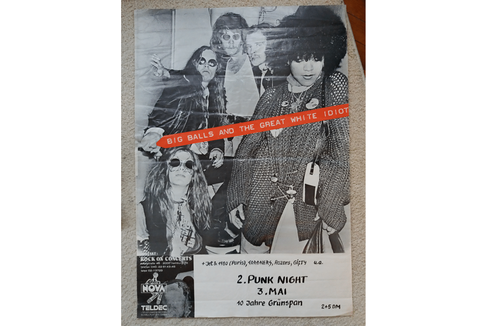Cartel de una banda de Punk