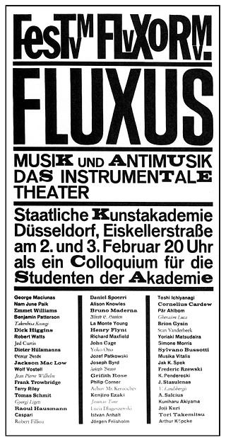 Festum Fluxorum Fluxus, Joseph Beuys und George Maciunas