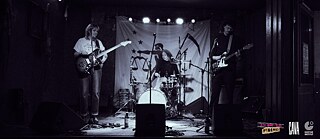 Mitglieder der Band CAVA während eines Konzerts 